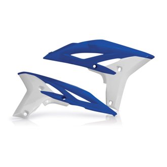 10-13 Yamaha YZ250F/ 12-15 WR450F Radiator Shroud - Blue/White 11/12