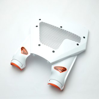23+ KTM SX/SXF/XC/XCF Vented Stadium Plate - White