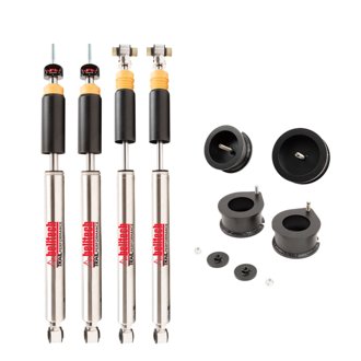 2.5 INCH LEVELING KIT W/ DAMPING ADJUSTABLE FRONT & REAR SHOCKS