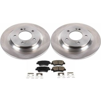 Oe Stock Replacement Low-Dust Ceramic Brake Pad And Rotor Kit