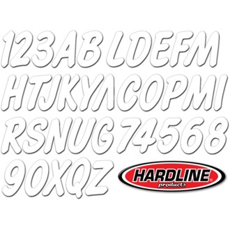 Boat Lettering Registration Kit 3 in. - 400 White Solid