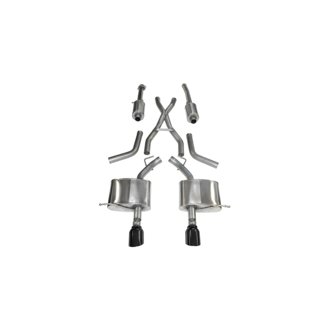 Corsa 2011-2024 Dodge Durango 5.7L V8 Black Sport Dual Rear Cat-Back Exhaust
