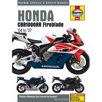 HONDA CBR1000RR FIREBLADE, '04-'07 MANUAL