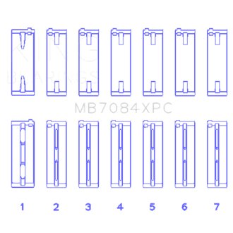 Toyota 2JZGE/2JZGTE 24V 3.0L (Size .026) pMaxKote Performance Main Bearing Set
