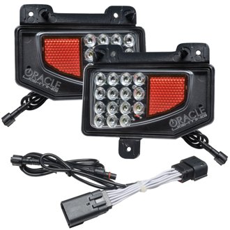 Rear Bumper Led Reverse Lights For Jeep Gladiator Jt W/Plug & Play Harness