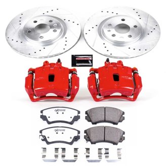 Z26 Street Performance Ceramic Brake Pad, Drilled Slotted Rotor, and Caliper Kit