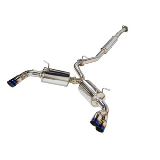 Sports Touring Cat-Back Exhaust, Toyota GR86 / Subaru BRZ 2022+, Burnt Stainless Tip