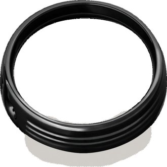 7in Headlight Trim Ring Black