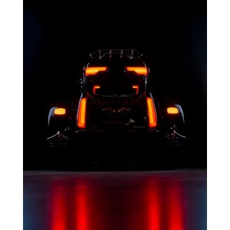 Tracer LED Rear Lights 14 and Up H-D Tri Glide - Smoke/Black