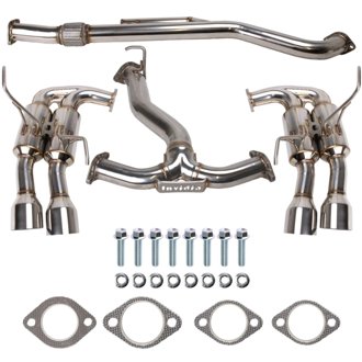 2022+ Subaru WRX Gemini Single Layer Quad Stainless Steel Tip Cat-Back Exhaust