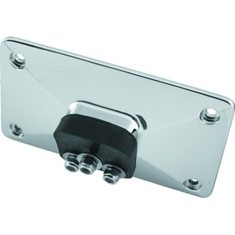 Bikers Choice 55-Up Chrome Custom Pyramid License Plate Bracket 3 Bolt Style