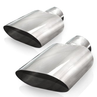 Big Oval Exhaust Tips 3in Inlet (priced per pair