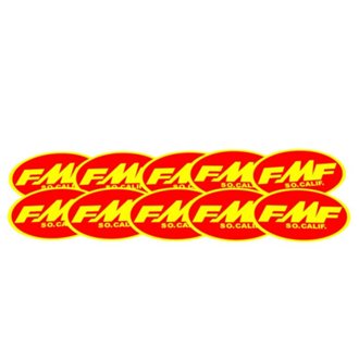 FMF VINTAGE OVAL STKR (10 PACK)