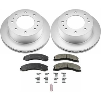 Evolution Coated Rotor And Low-Dust Ceramic Brake Pad Kit