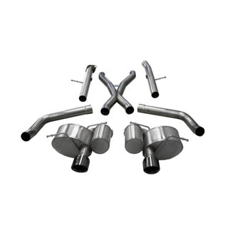 Corsa 2012-21 Jeep Grand Cherokee SRT 2.75in Dual Rear Xtreme Cat-Back Exhaust - Black PVD TipFinish