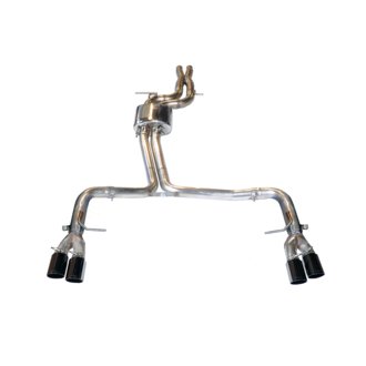 AWE Track Edition for Audi S5 3.0T - Diamond Black Tips (90mm)