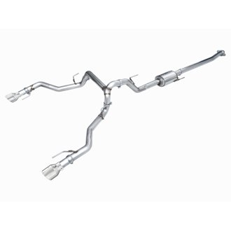 AWE 0FG Non-Resonated Catback for '21+ Ford F-150 Tremor - Chrome Silver Tips