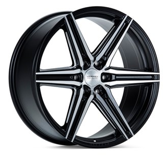 HF6-2 20x9.5 / 6x135 / ET15 / Deep Face / 87.1 - Brushed Matte Black Wheel