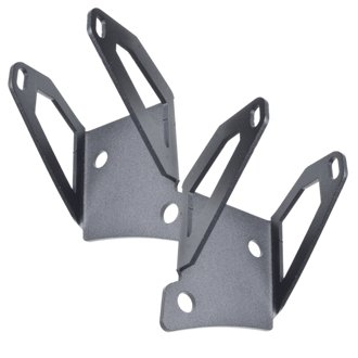 Single Mounting Pillar Brackets, Black, Pair