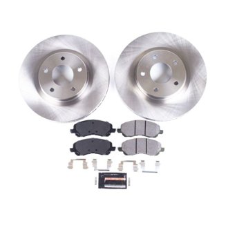 Oe Stock Replacement Low-Dust Ceramic Brake Pad And Rotor Kit