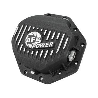 Pro Series Rear Differential Cover Black W/ Machined Fins