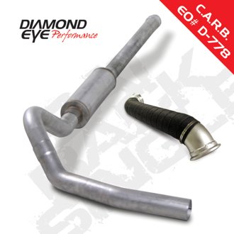 Diamond Eye KIT 4in Catback Single w/ TDP AL 06-07 Chevy/GMC 6.6L Duramax 2500/3500