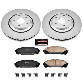 Evolution Coated Rotor And Low-Dust Ceramic Brake Pad Kit