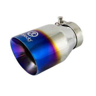 Takeda 304 Stainless Steel Clamp-on Exhaust Tip Blue Flame