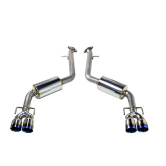 17-20 Lexus IS200/300/350 Axle Back Exhaust - SS Double Wall Burnt Tip (Muffler Version