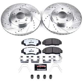 Z26 Street Performance Ceramic Brake Pad and Drilled & Slotted Rotor Kit