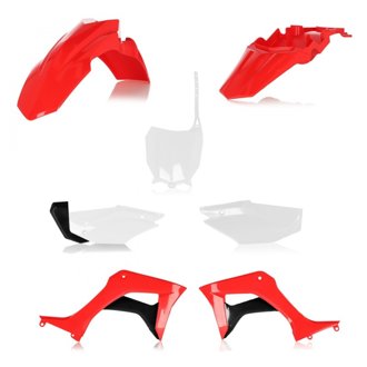 19-24 Honda CRF110F Full Plastic Kit - Red/White Original 21-24