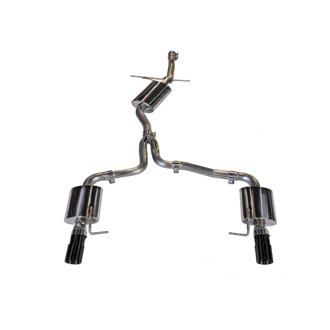 AWE Touring Edition for B8 A5 2.0T - Dual Outlet, Diamond Black Tips