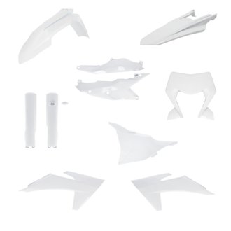 24+ KTM EXC/EXC-F/ XC-F/ XC-W/ XCF-W/ XW-F Plastic Kit - White