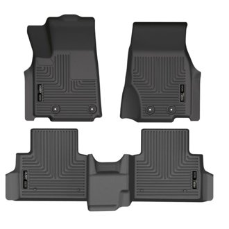 21-23 Jeep Grand Cherokee L (w/2nd Rw Bnch) WeatherBeater FR+2nd Seat Floor Liner - Blk