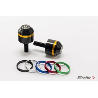 Short Bar End Weights With Rim Black