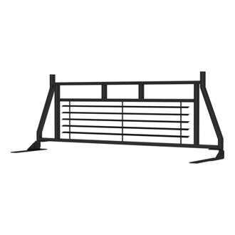 Classic Black Steel Headache Rack; Select Ford F-150