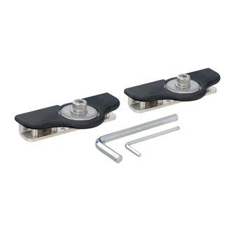 Universal Clamp-On Hood LED Light Brackets; 2-Pack