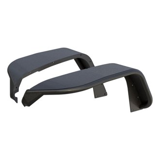 Jeep Wrangler Jl; Gladiator Jt Textured Black Aluminum Front Fender Flares