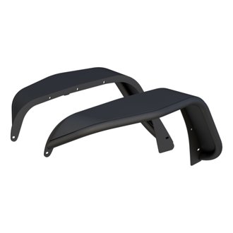 Jeep Wrangler Jk Smooth Carbide Black Aluminum Front Fender Flares