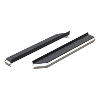 AeroTread 5in. x 67in. Polished Stainless Running Boards (No Brackets)