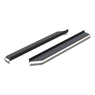 AeroTread 5in. x 76in. Polished Stainless Running Boards (No Brackets)