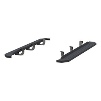 RidgeStep 6-1/2in. x 75in. Black Steel Running Boards; Select Ford Explorer