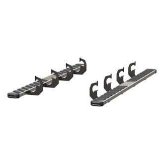 NovaTrac 6in. x 91in. Polished Stainless Running Boards; Select Chevrolet; GMC
