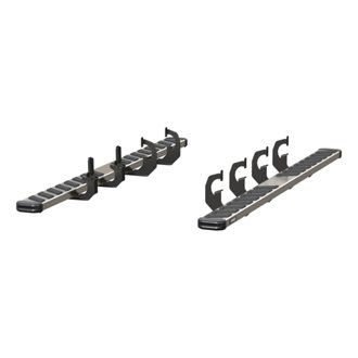 NovaTrac 6in. x 91in. Polished Steel Running Boards; Select Silverado; Sierra Di