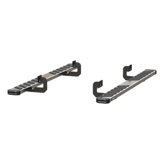 NovaTrac 6in. x 75in. Polished Stainless Running Boards; Select Ford F-150
