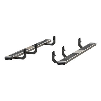 NovaTrac 6in. x 85in. Polished Stainless Running Boards; Select Titan; Titan XD