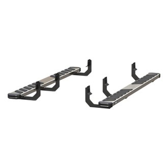 NovaTrac 6in. x 75in. Polished Stainless Running Boards; Select Nissan Titan