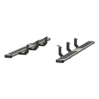 NovaTrac 6in. x 85in. Polished Stainless Running Boards; Select Toyota Tundra
