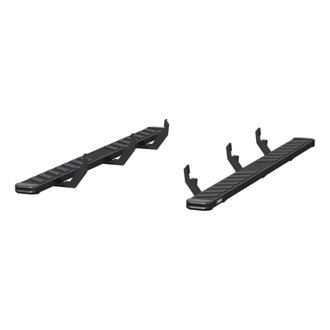 NovaTrac 6in. x 85in. Black E-Coat Steel Running Boards; Select Colorado; Canyon