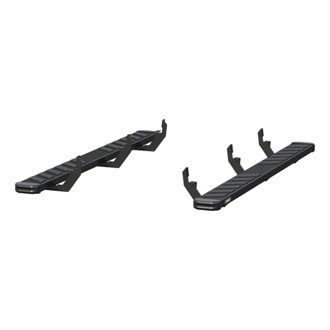 NovaTrac 6in. x 75in. Black E-Coat Steel Running Boards; Select Colorado; Canyon